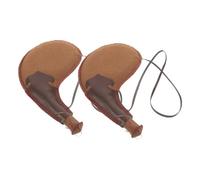 ERINGOGO 2pcs Traditional PU Leather Bota Bags Lightweight Water and Wine Canteens for Outdoor Travel Camping Hiking Portable Water Carrying Holders with Historical Craftsmanship