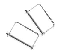 ERINGOGO 2pcs Trailer Safety Pins Thick Long Square Locking Pins for Boat Trailers Farm Equipment Hitch Accessories Secure Coupler Retainers