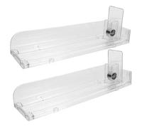 ERINGOGO 2Pcs Transparent Auto Push Cigarette Display Rack Sturdy Lightweight Showcase Organizer for Shops Supermarkets Kiosks Commercial Use Practical Space Saving Design