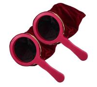 ERINGOGO 2pcs Trick Bags with Handle for Stage Performance Velvet and Plastic Materials Compact Design for Easy Carrying Beginner Friendly Pretend to Change Pouches