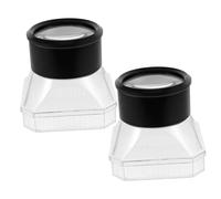 ERINGOGO 2Pcs Viewer Magnifier Case for Outdoor Catching and Observing Insects Flowers Leaves Safe Plastic Educational Exploration