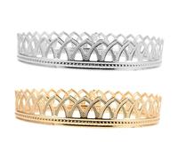 ERINGOGO 2pcs Vintage King Crown for Prince Tiara Hair Accessories European Court Style for Birthday Prom Halloween Cosplay and Formal Events