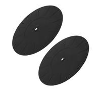 ERINGOGO 2pcs Vinyl Record Player Mat Silicone Turntable Slipmat Vinyl Record Table Supplies