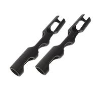 ERINGOGO 2pcs Violin Bow Grip Corrector Rubber Posture Teacher Accessory for Small Size 1/8-1/10 Beginners Practice Tool Violin Bow Holder Grip in Black
