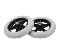 ERINGOGO 2pcs Walker Replacement Wheels for Drive Wheelchairs Front Caster Tires for Small Push Cart and Shopping Cart Wheelchair Wheel Assembly Grey