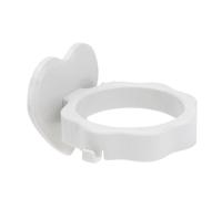 ERINGOGO 2Pcs Wall Mounted Hair Dryer Holder Rack White Non-rusting Multifunctional Hanger for Bathroom Salon Household Storage Organizer