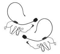 ERINGOGO 2pcs Wired Headset Condenser Microphone Vocal Mic for Voice Amplifier Black Professional Singing and Teaching Microphone