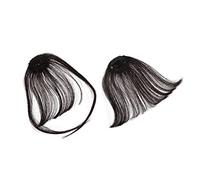 ERINGOGO 2pcs Women Thin Natural Hair Wigs Front Fringe Bangs Hairpiece for Facial Contour Correction Realistic Lightweight Invisible Hair Extensions