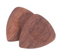 ERINGOGO 2pcs Wood Guitar Picks for Folk Guitar, Black Walnut Material, Portable Plectrums for Acoustic Strings, Suitable for Music Practice and Performance