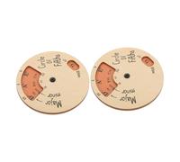 ERINGOGO 2pcs Wooden Piano Melody Tool Accessory with Smooth Surface and Simple Operation, Beige Circle of Fifths Wheel for Musicians and Friends Studying Piano, for Placing on Desks