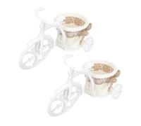 ERINGOGO 2pcs Woven Flower Storage Basket Mini for Home Decoration for Weddings and Showers Multi-Functional Tabletop Holder Easy to Store and Use