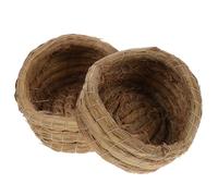 ERINGOGO 2pcs Woven Straw Nesting Shelter, Slipper Shape 5 Inch