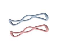ERINGOGO 2PCS Yoga Fitness Stick Kit Elastic Pulling Bands for Full Body Workout Material Non Permeable Odorless Pilates Stretching Equipment for Waist Arms Flexibility Training