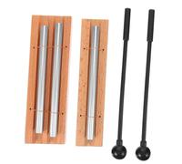 ERINGOGO 2Sets Meditation Chimes with Mallet Wood Percussion Instruments for Adults for Yoga Sound Therapy and Mindfulness Practices Smooth Finish Resonating Echo