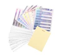 ERINGOGO 2sets Piano Keyboard Stickers Transparent Removable Decals for Keys for Beginners Includes Gradient and Designs Safe Practical Music Note Labels