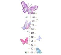 ERINGOGO 2sheets Boy Girl Height Chart Sticker Growth Chart Sticker for Toddlers with Colorful Insect Pattern Removable Adhesive Vinyl Material for Nursery Living and Bedroom Wall Decoratio