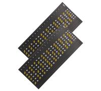 ERINGOGO 2sheets Guitar Stickers Fretboard Decals Folk Guitar Adhesive Decorations Electric Scale Stickers