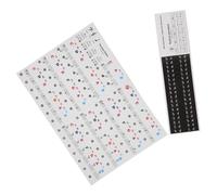 ERINGOGO 2sheets Piano Keyboard Stickers for Beginners Note Decals for Recognition Quick Practice and of Piano Basics No Residue Removable Labels
