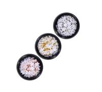 ERINGOGO 3 Boxes Resin Nail Charms Flower Nail Art Decorations DIY Manicure for Women Safe Resin Material -petal Floral for Salon and Home Use Random Color