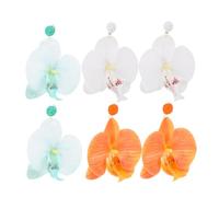 ERINGOGO 3 Pairs Boho Floral Earrings for Women Summer Dangle Butterfly Orchid Charms Vibrant Vacation Jewelry for Hawaiian Luau Beach Party