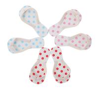 ERINGOGO 3 Pairs Miniature Slipper Model for Doll House Decor Realistic Summer Beach Style Mini Slippers in Blue Red and Pink Dots Mini House Ornament and Micro Landscape Accessory