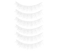 ERINGOGO 3 Pairs White Short Natural Cross False Eyelashes Chemical Fiber Soft DIY Eyelash Extensions for Halloween Cosplay and Daily Makeup Natural Look