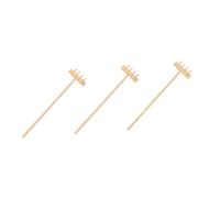 ERINGOGO 3 Pcs Mini Zen Garden Rake Set 14cm x 3.5cm Tabletop Sand Raking Tools for Meditation and Desktop Garden Accessories