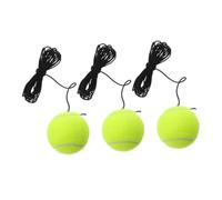 ERINGOGO 3 Pcs Single Player Tennis Trainer Rebound Balls with Elastic String Chemical Fiber Construction Lightweight and Portable for Indoor Outdoor Practice and Training Sessions