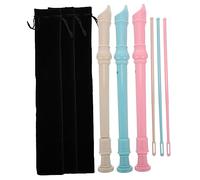 ERINGOGO 3 Sets Beginner Practice Clarinet for German Style Wind Instrument Durable Educational Musical Includes Pink Blue and White Colors