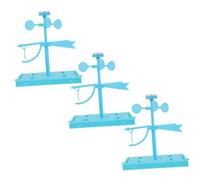 ERINGOGO 3 Sets Wind Speed Anemometer Classroom Weather Tools Atmosphere Science Science Experiment Kits Wind Measurement Tools Blue