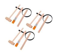 ERINGOGO 3 Sets Wood Dinosaur Excavation Kits for Hammers and Brushes Archaeology Digging Tools for Hands and Creative Problem Solving in History Exploration