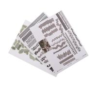 ERINGOGO 3 Sheets Miniature Road Stickers Self-adhesive Terrain Texturing Adhesive Sheets for School Project Model Landscapes Urban and Rural Scene DIY Paving Decals