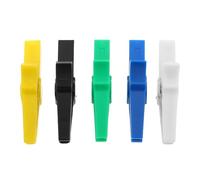 ERINGOGO 30a Medium Copper Alligator Clips Multimeter Test Probe with 4mm Banana Plug Compatible Auto Test Clamps for Car, Truck, Boat Battery Electrical Testing 5pcs Set (Green, Yellow,