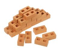 ERINGOGO 30pcs Ceramic Simulation Brick Models Miniature Building Blocks for Sand Table Scenery DIY Micro Landscape Accessories for Architectural and Train Station Layouts