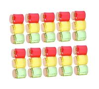 ERINGOGO 30pcs Miniature Jam Jar Models for Dollhouse Micro Landscape Bright Colored Resin Candy Can Ornaments for Garden Decoration and Cognitive Play Safe Practical Craft Accessories