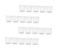 ERINGOGO 30Pcs Reptile Feeding Measuring Cups for Lizards Geckos Multi-purpose Food and Water Bowls with Scale Practical Pet Feeding Dishes