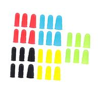 ERINGOGO 30pcs Silicone Finger Protectors Heat Resistant Insulation Finger Caps Non Slip Practical Covers for Industrial Workshop Kitchen Sewing and Hot Glue Use Random Color