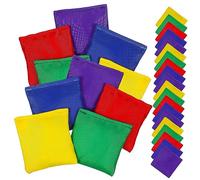 ERINGOGO 30Pcs Small Colorful Bean Bags for Tossing Game Mini Corn Hole Bags with Colors Portable Outdoor Toss Sport for Garden Party Classroom Picnic and Backyard Activities