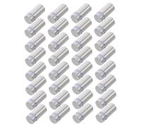 ERINGOGO 32pcs Stainless Steel Signage Mounting Screws Wall Glass Acrylic Standoff Mounts for Advertising Displays Photo Frames Office Gallery Use