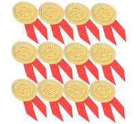 ERINGOGO 36 Set Medal Stickers for Awards Adhesive Embossed Soccer Competition Reward Seals Graduation Honor Certificate Decoration Encouragement Stickers for Teachers and Sports Day