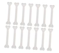 ERINGOGO 36Pcs Mini White Plastic Bones Halloween Props Miniature Skeleton Decoration for Haunted House Party Supplies and Spooky Theme Craft Crafting
