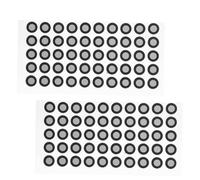 ERINGOGO 3d Scanner Reflective Marking Points High Reflectivity Tear-resistant Film Stickers 6mm Inner Diameter 10mm Outer Diameter 50pcs Per Sheet, 2 Sheets for Accurate 3d Scanning Reference