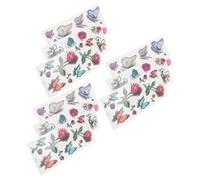 ERINGOGO 3d Waterproof Butterfly Temporary Stickers, 9pcs Colorful Stereoscopic Fake Tattoo Decals, Multipurpose Waterproof Rub-on Transfers for Women and Men Body Art