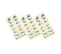 ERINGOGO 3pcs Bird Shape Guitar Stickers Electric Guitar Sticker Decorative Musical Instrument for Fretboard Adhesive