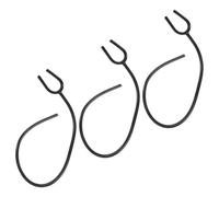 ERINGOGO 3pcs Black Flexible Plastic Extension Tubing Replacement for Stethoscope, Sturdy Stethoscope Tubes Compatible with Medical Diagnostic Use