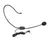 ERINGOGO 3Pcs Black Wired Head-Mounted Microphone with Loudspeaker Mic Voice Amplifier Portable Headset for Men and Women Suitable for Online Teaching and Presentations