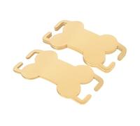 ERINGOGO 3pcs Bone Shaped Stainless Steel Pet Tags for Dogs Cats Puppies Durable Engraved Dog Collar Name Tags with Shiny Surface Suitable for Small Pets Like Rabbits and Kittens