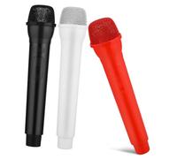 ERINGOGO 3pcs Boys and Girls Toy Microphone Speech Practice Microphone Props Plastic Pretend Props for Toddlers