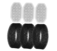 ERINGOGO 3PCS Cat Fountain Replacement Filters with Coconut Activated Charcoal for Pet Water Fountains Soft Lightweight Carbon Filters Compatible with Various Dispensers to Ensure Water for