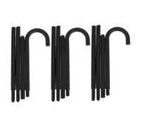 ERINGOGO 3pcs Classic Black Decorative Crutch Stick Props Lightweight Canes for Cosplay Stage Staff Party Theme Dress Up Events
